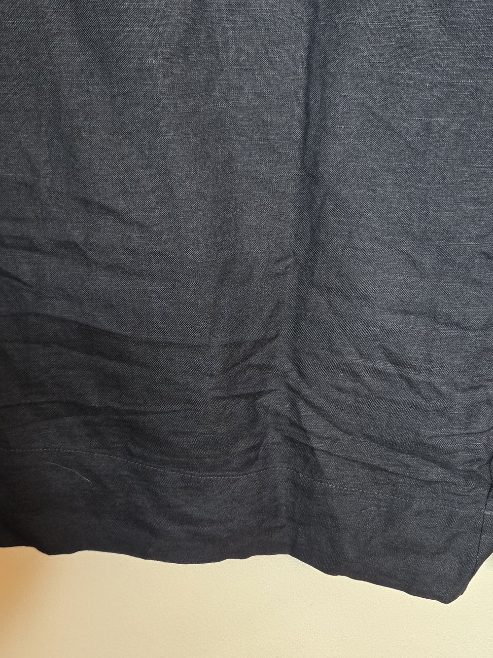 EVEREVE Black Linen Blend Wide Leg Pants Relaxed Pull On Coastal Chic - Picture 2 of 9